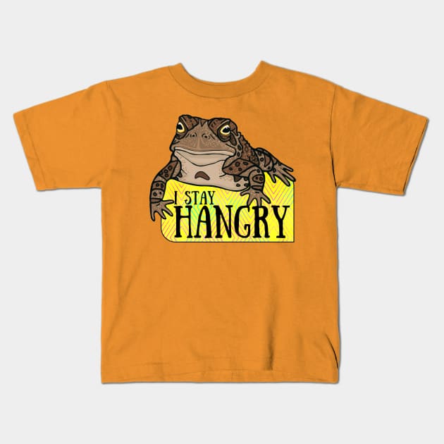 Stay Hangry Toad Kids T-Shirt by Nat Rodgers 